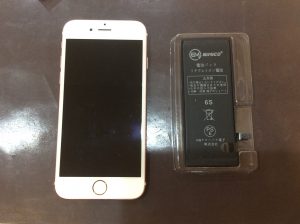  iPhone 6s バッテリー交換
