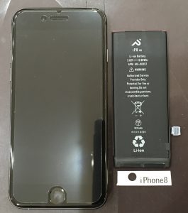 iPhone8 バッテリー交換