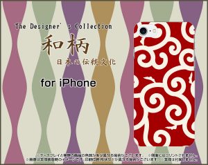 PC TPU ケース　和柄　赤